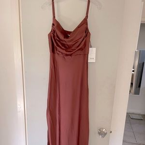 Revelry skye satin cinnamon rose size 6. Brand new with tags.